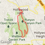 RUNYON CANYON route map