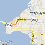 College to Beck Ave route map