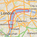 Lambeth Bridge - Millenium Bridge loop route map
