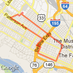 Willow Lawn Run route map