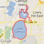 Calhoun Isles route map