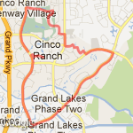 Week 7 - 9 mile training run opt 2 route map