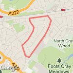 kelseys sidcup under 2 miles route map