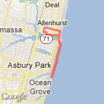 JS Summer Board Walk run 3.44 mi route map