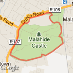 malahide castle loop route map