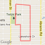 llano 3 mile run route map