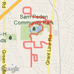 San Peden 6 miler route map