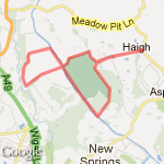 Haigh Hall & Canal Run route map