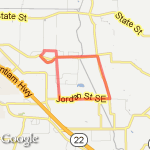 retreat run route map