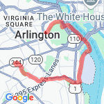 Four Mile Run Trail route map