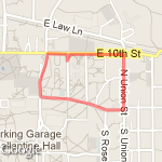 10th/Union/7th/Jordan route map