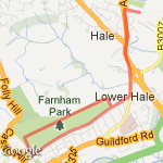 home to park and back  route map