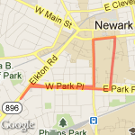 Studio Green 3 Mile route map