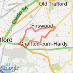 Rye Bank Longford Park Rye Bank route map