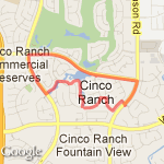 Hooray Week 8 - 3 miles only !! route map