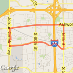 5.5 mile route route map