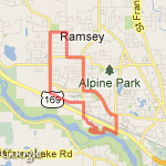 10 mile Central Park route map