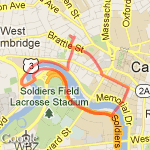 3 mile loop de-charles route map