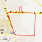 Aldrich route route map