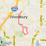 Ojibway Park route map