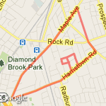 GR local 4 Mile run route map