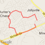 3 mile loop route map