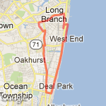 Elberon Run, 10 mi route map