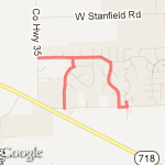 misty's 3 mile route map