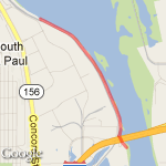 Mississippi River  route map