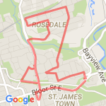 Rosedale rich and famous run route map