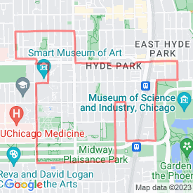 University of Chicago- Residence Halls - 6.44 Km route in Chicago