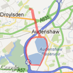 audenshaw reservoir route map