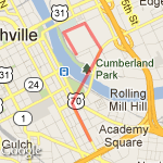 Stadium route route map