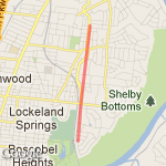 House to Greenway route map