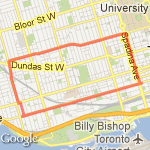 Inner city run route map