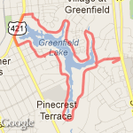 WAC / Greenfield lake route map
