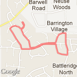 The extended dog walk route map