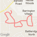 The real 2 mile loop route map