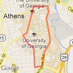 Long School route map