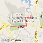 Smyrna,Tn Park route map