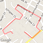 Rae Dell Long route map