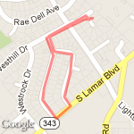 Short Walk route map