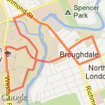 Kevin/Mitchell/Geoff route map