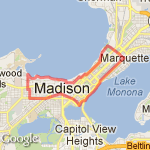 Campus Isthmus 9 route map