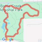 Battle Creek Regional Park - 2 miles route map