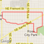 Alameda to Klickitat to 67th loop route map