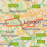 Around parks 15km route map