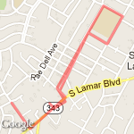 Cory's Run route map