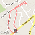 Long Left Walk route map