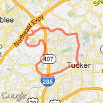 Tucker-Lavista route map